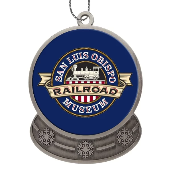 Holiday Ornament Round Globe w/Full Color Print