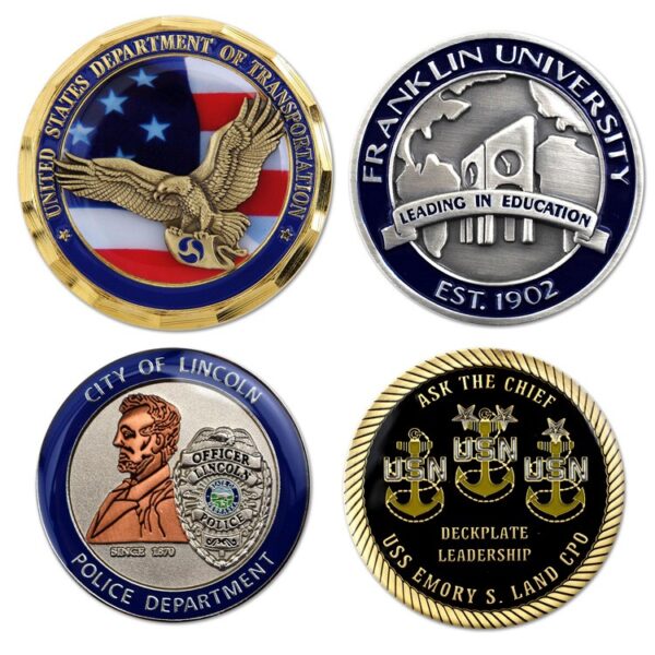 Die Cast Zinc Alloy Challenge Coins 3D