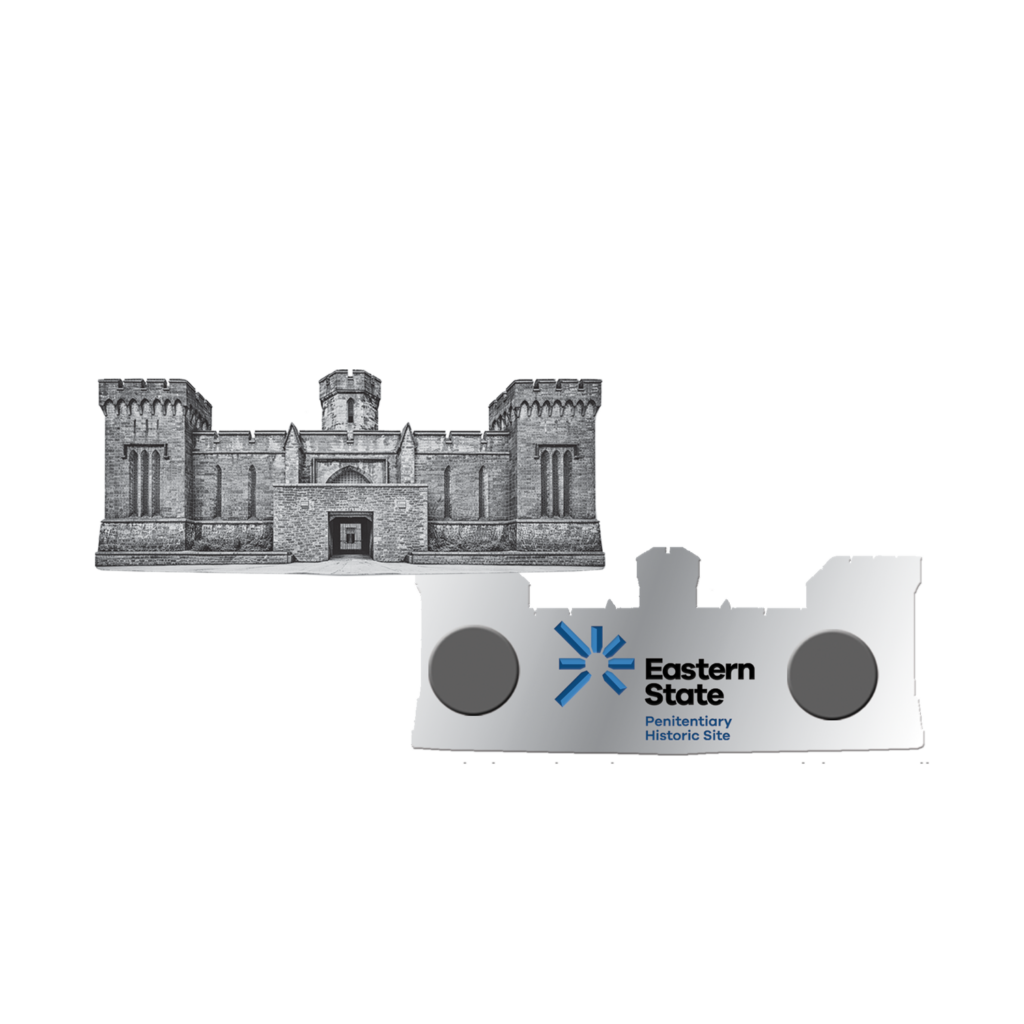 Magnet Sculpted Eastern State Penitentiary Building Facade Option A